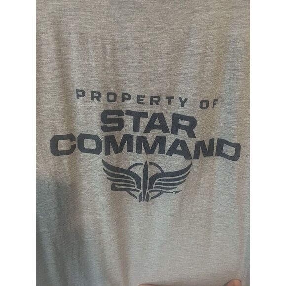 Buzz LIGHTYEAR PROPERTY OF STAR COMMAND T-SHIRT SIZE Mens Small Grey DisneyPixar - Picture 6 of 9
